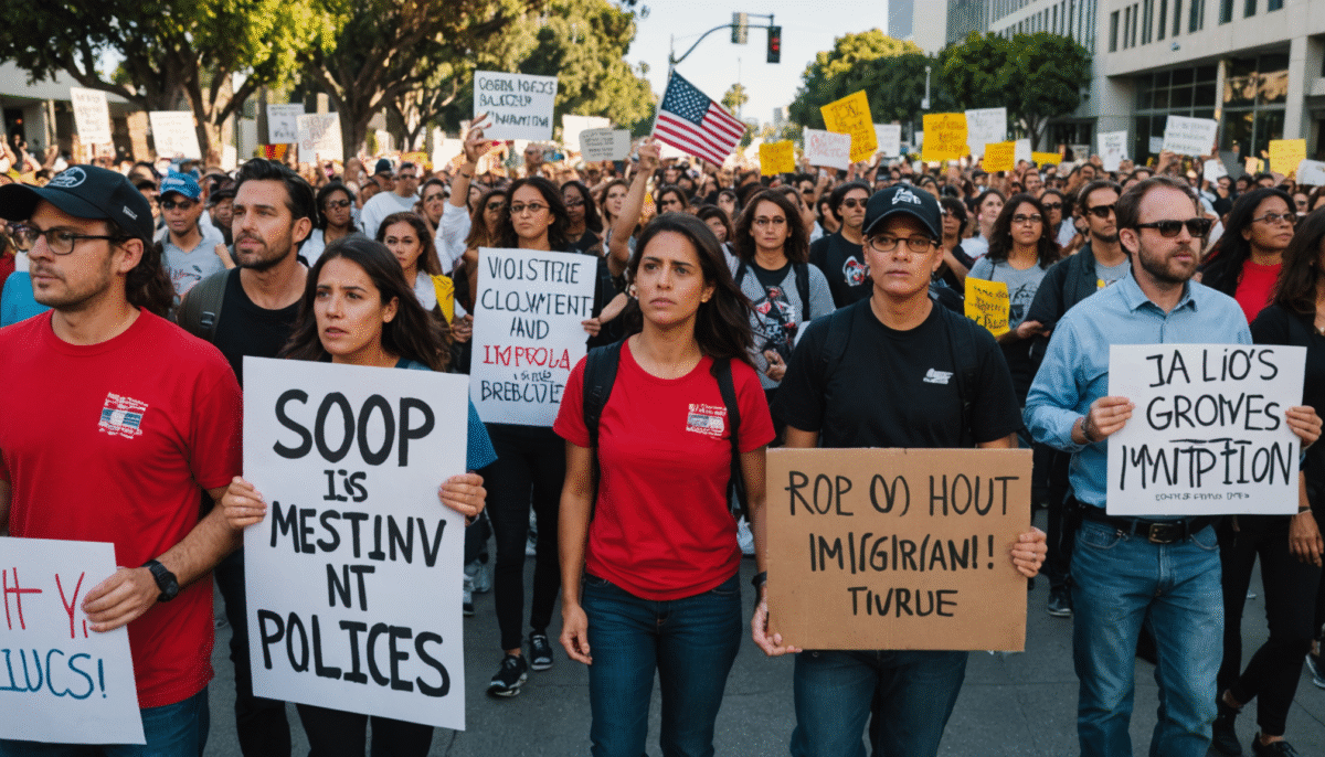 découvrez les événements marquants à los angeles, où des manifestations passionnées ont éclaté en réponse au déploiement controversé de la garde nationale par donald trump, suscitant des tensions et des débats sur la sécurité et les droits civiques.